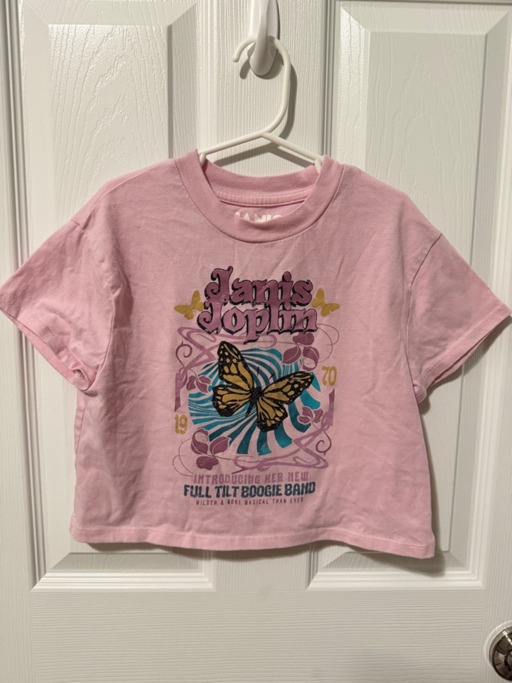 Hybrid & company Pink Kids Graphic Tee with Butterfly Print Band Tee Janis Joppl